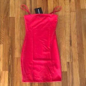 Red dress with straps